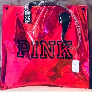 Victoria’s Secret PINK Holographic Beach Tote Bag